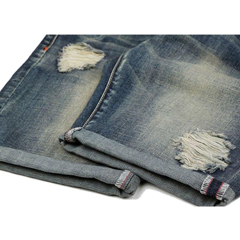 Hole Jeans Loose Cowboy Σορτς