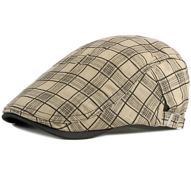 Vintage Καρό Ivy Newsboy Flat Cap