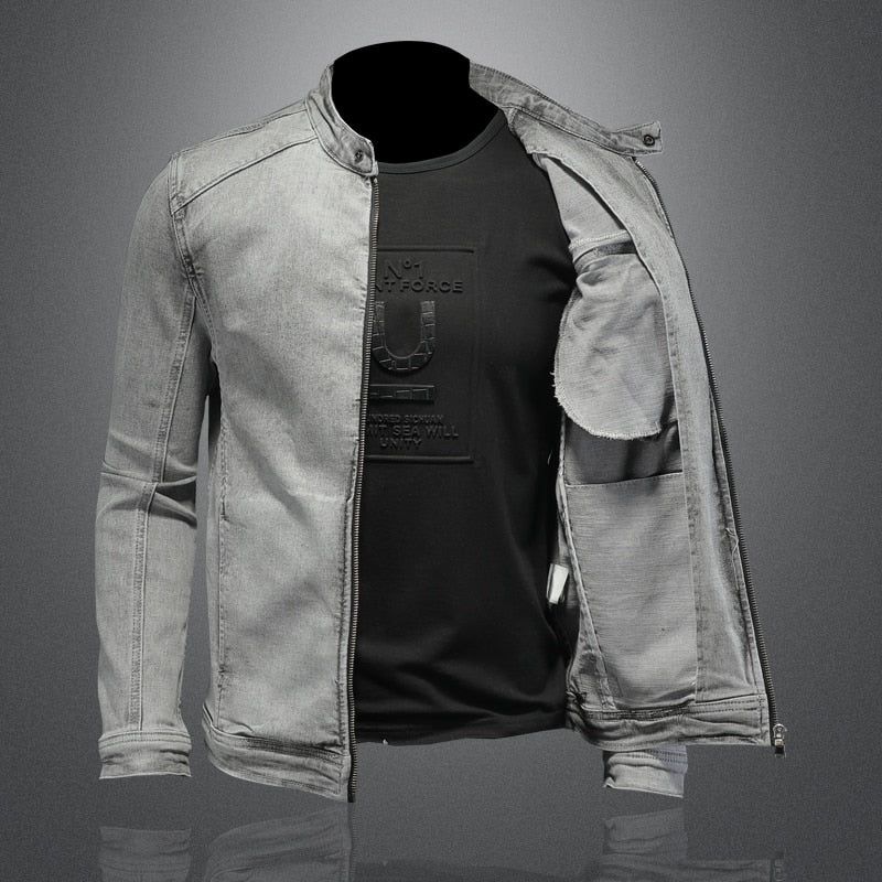 Τζιν Μπουφάν Moto Biker Streetwear