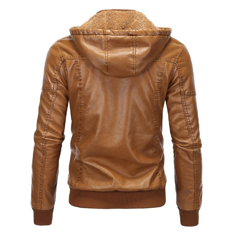 Δερμάτινο Μπουφάν Luxury Fleece Pu