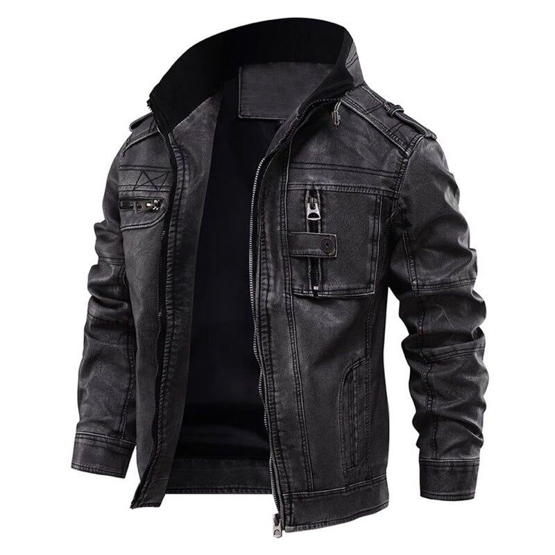 Επώνυμο Military Leather Jacket