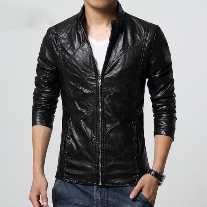 Pu Δερμάτινο Biker Jacket