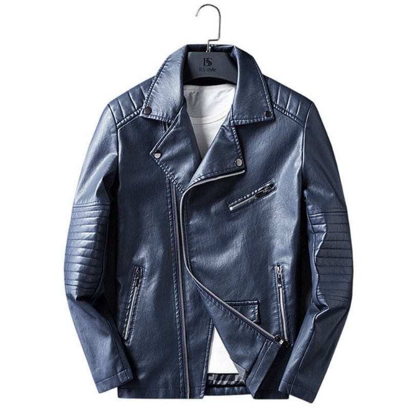 Pu Δερμάτινο Streetwear Moto Jacket