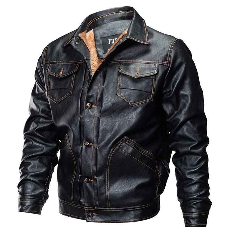 Pu Δερμάτινο Tactical Army Bomber Jacket