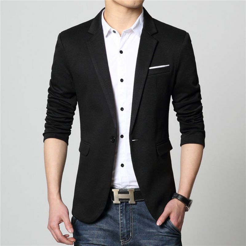 Μόδα Cotton Casual Thin Blazer