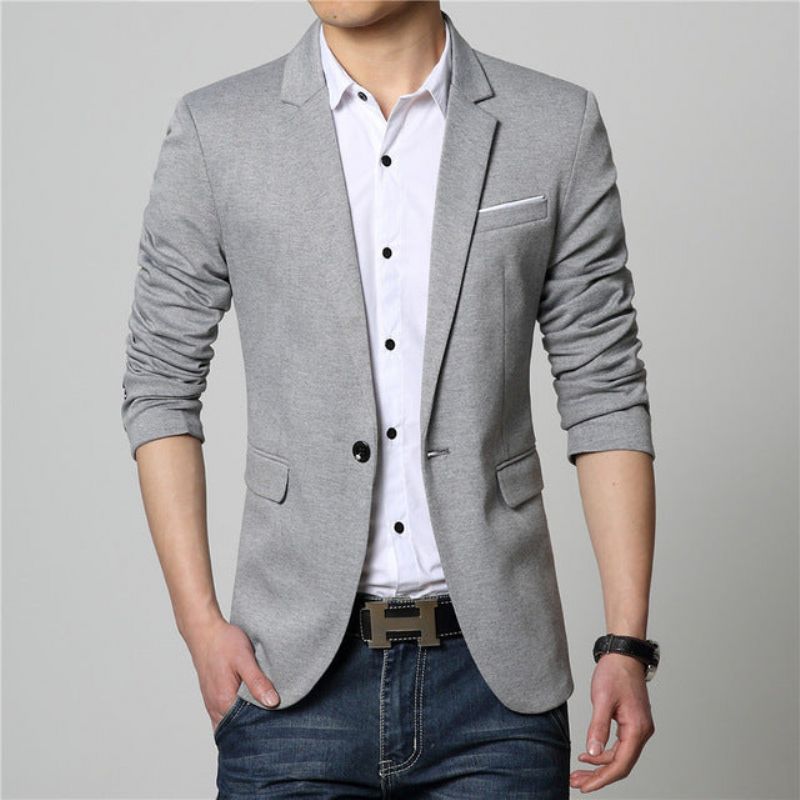 Μόδα Cotton Casual Thin Blazer