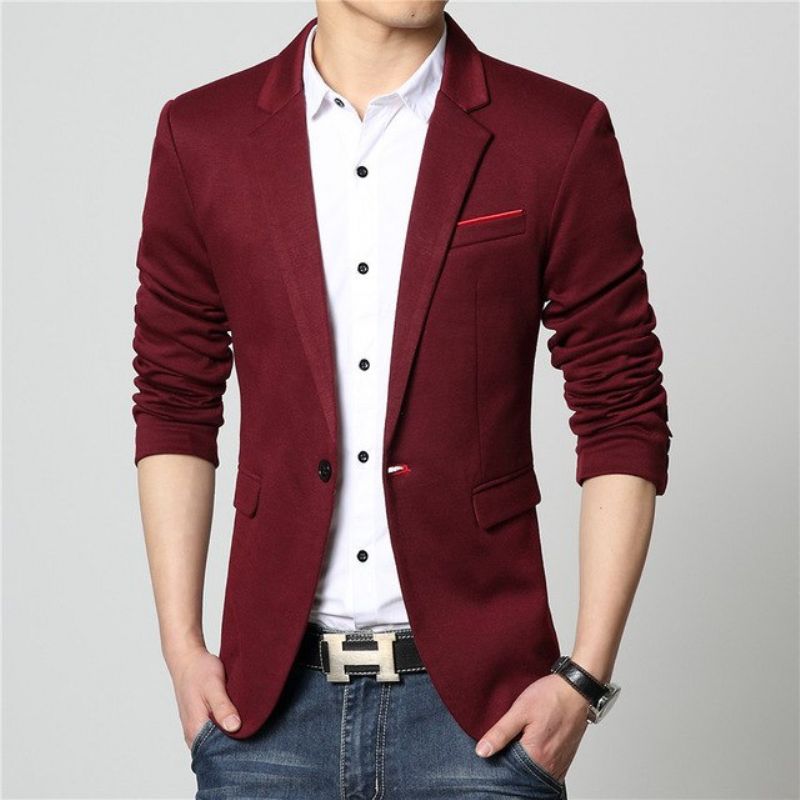 Μόδα Cotton Casual Thin Blazer