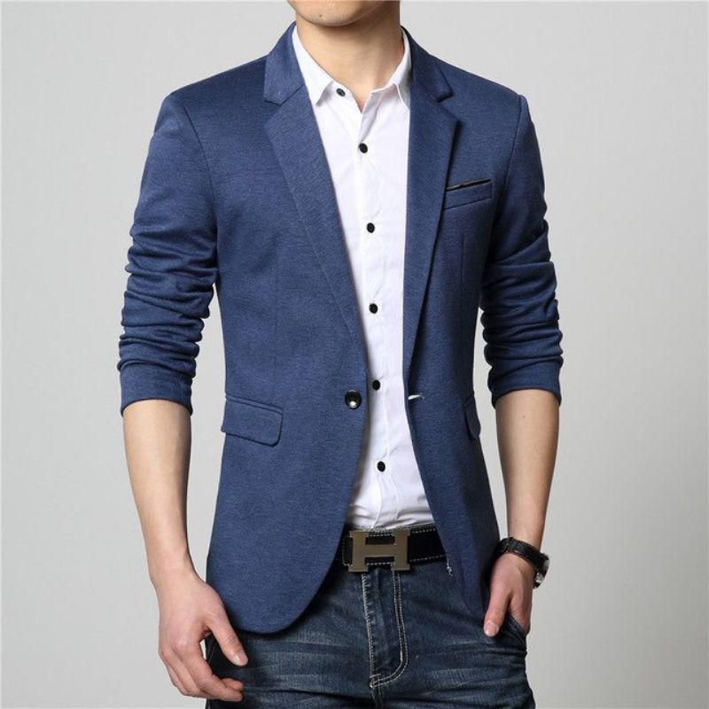 Μόδα Cotton Casual Thin Blazer