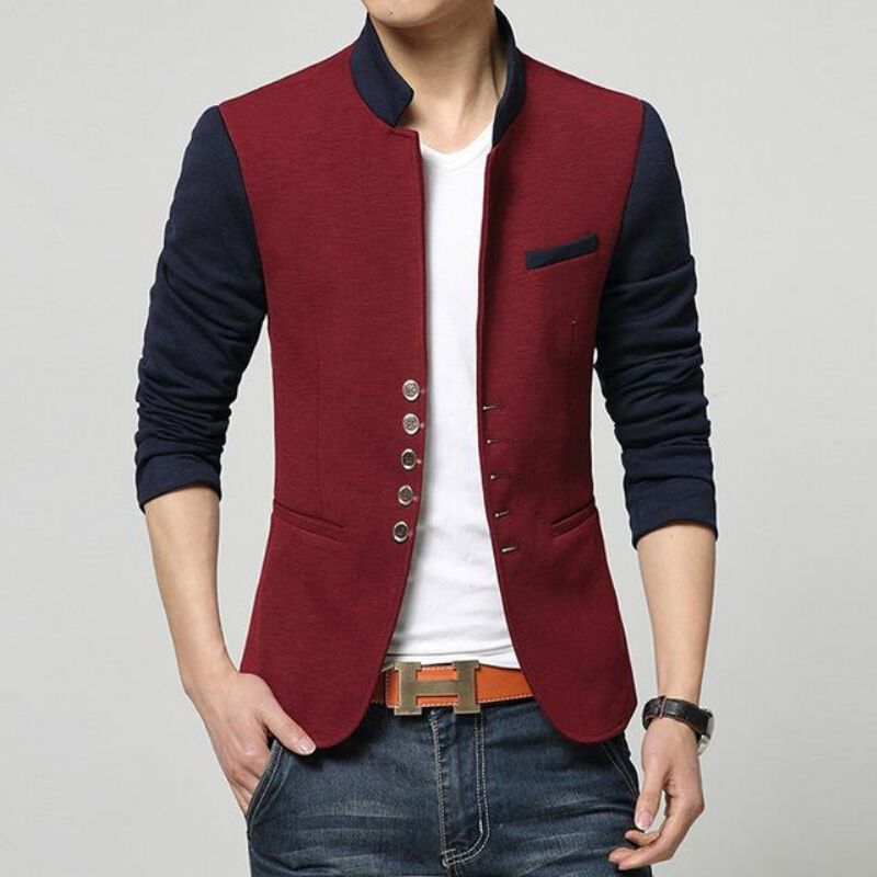 Μόδα Patchwork Casual Blazer