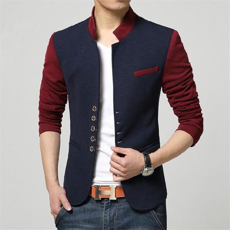 Μόδα Patchwork Casual Blazer