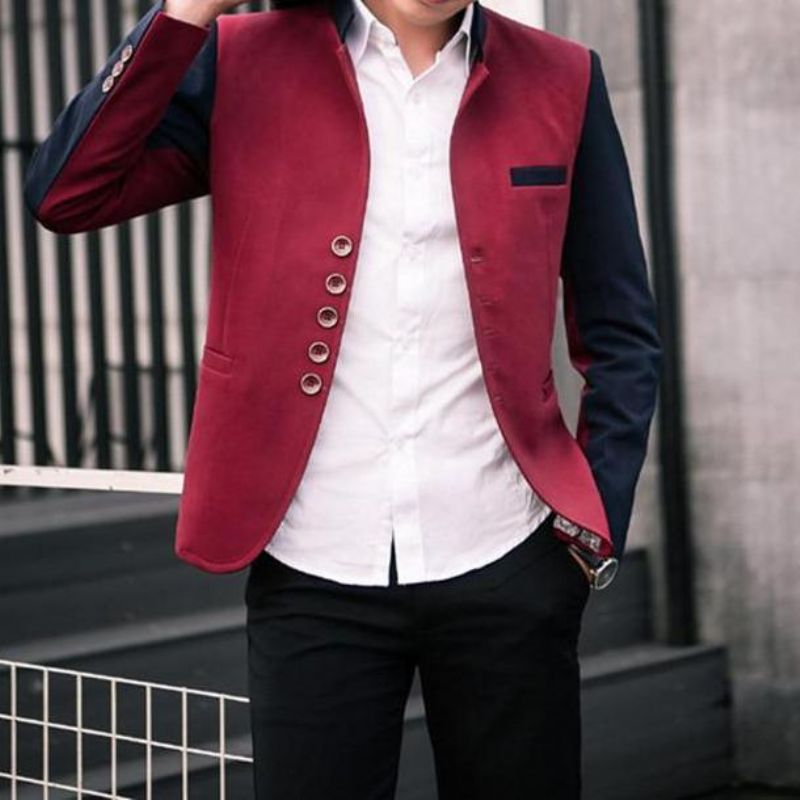 Μόδα Patchwork Casual Blazer