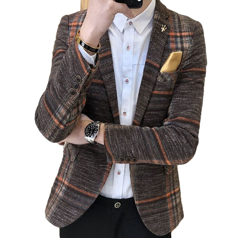 Σχεδιαστής Blazer Tweed Button