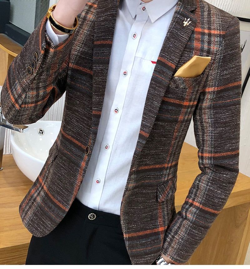 Σχεδιαστής Blazer Tweed Button