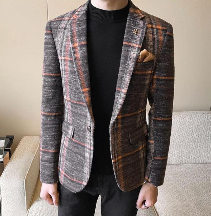 Σχεδιαστής Blazer Tweed Button