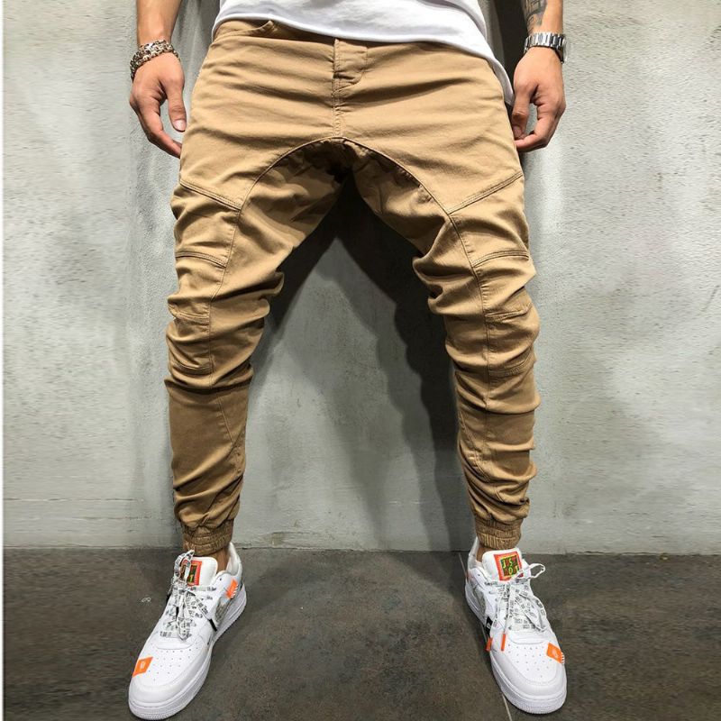 High Street Splicing Multi Pocket Joggers