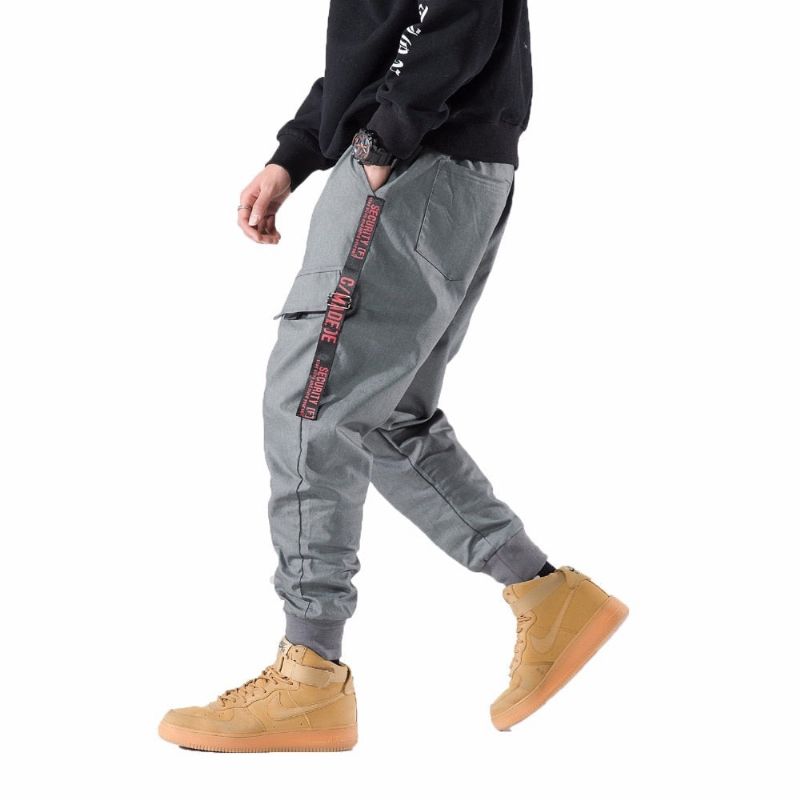 Streetwear Πλαϊνές Τσέπες Stripe Joggers