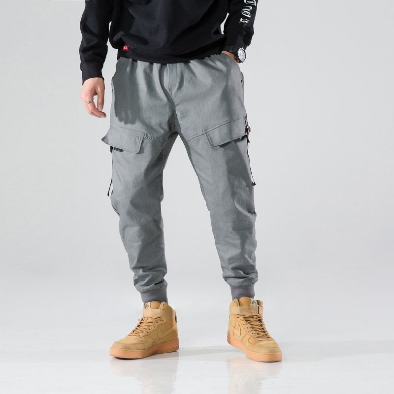 Streetwear Πλαϊνές Τσέπες Stripe Joggers