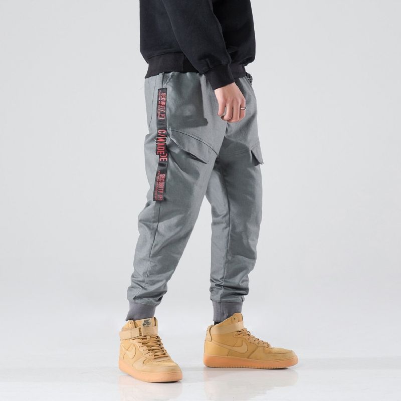 Streetwear Πλαϊνές Τσέπες Stripe Joggers