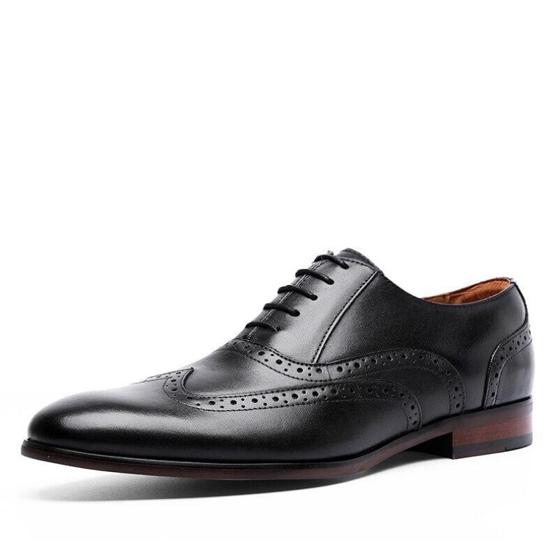 Grain Γνήσιο Δέρμα Οξφόρδης Oxfords Style Bullock