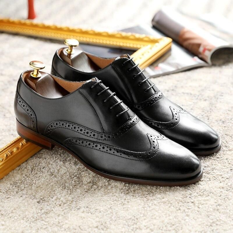 Grain Γνήσιο Δέρμα Οξφόρδης Oxfords Style Bullock