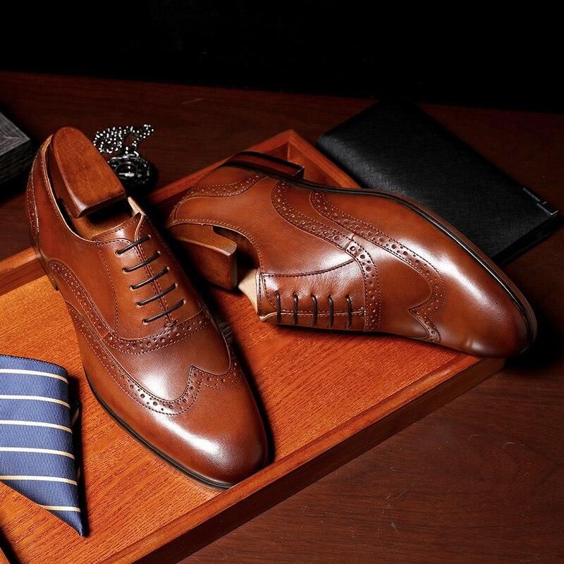 Grain Γνήσιο Δέρμα Οξφόρδης Oxfords Style Bullock