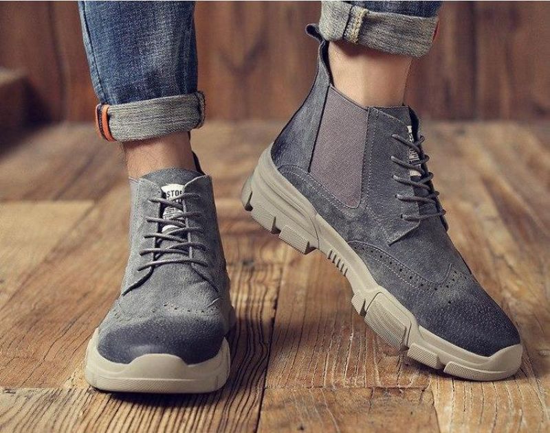 Άνετα Lace Up Slip On Boots