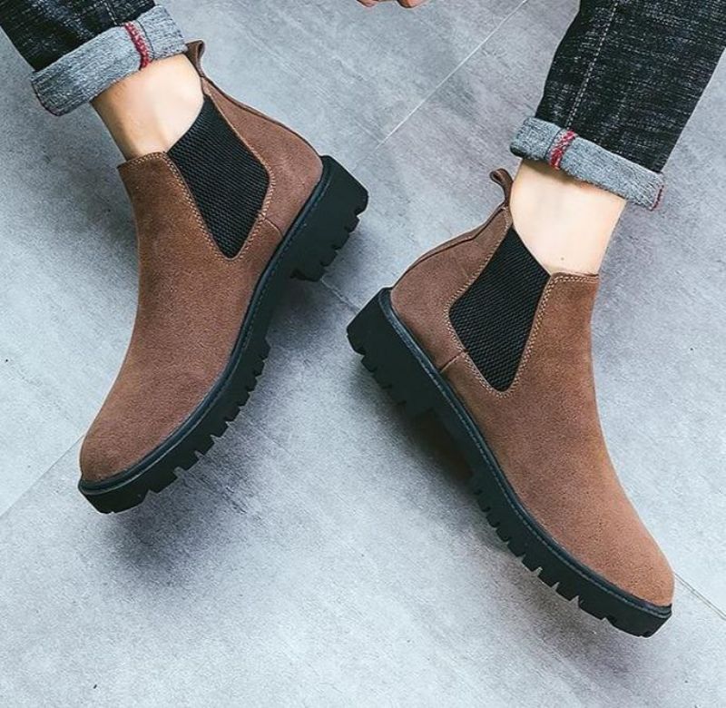 Μπότες Chelsea Suede Leather