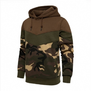 Ανοιξιάτικο Φθινόπωρο Camo Patchwork Hoodie