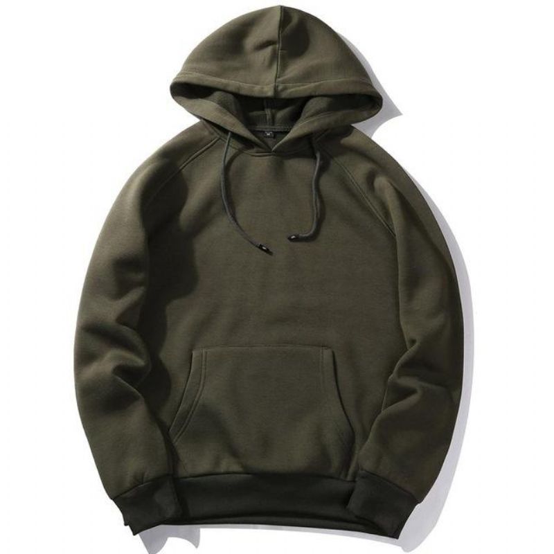 Casual Στερεό Χρώμα Hoodie