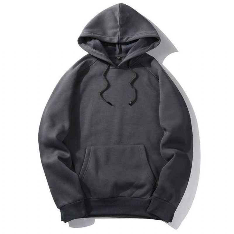 Casual Στερεό Χρώμα Hoodie