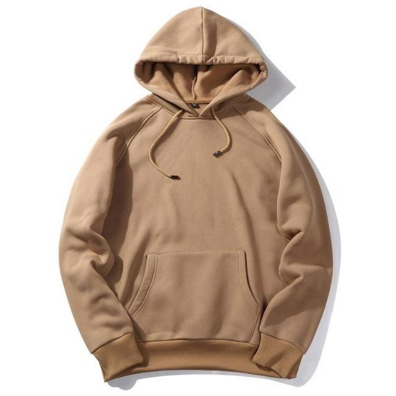 Casual Στερεό Χρώμα Hoodie