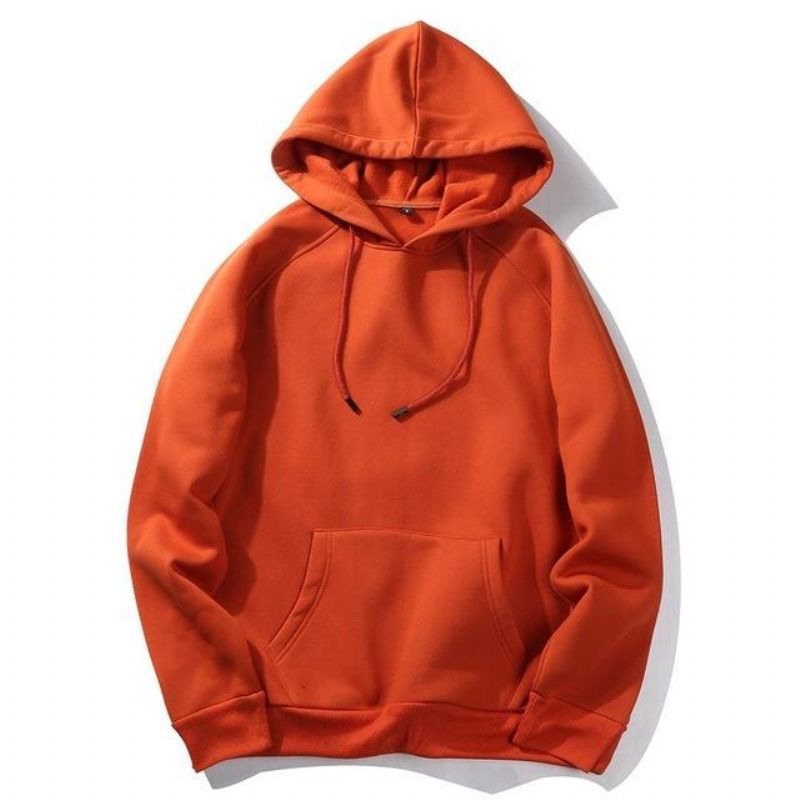 Casual Στερεό Χρώμα Hoodie