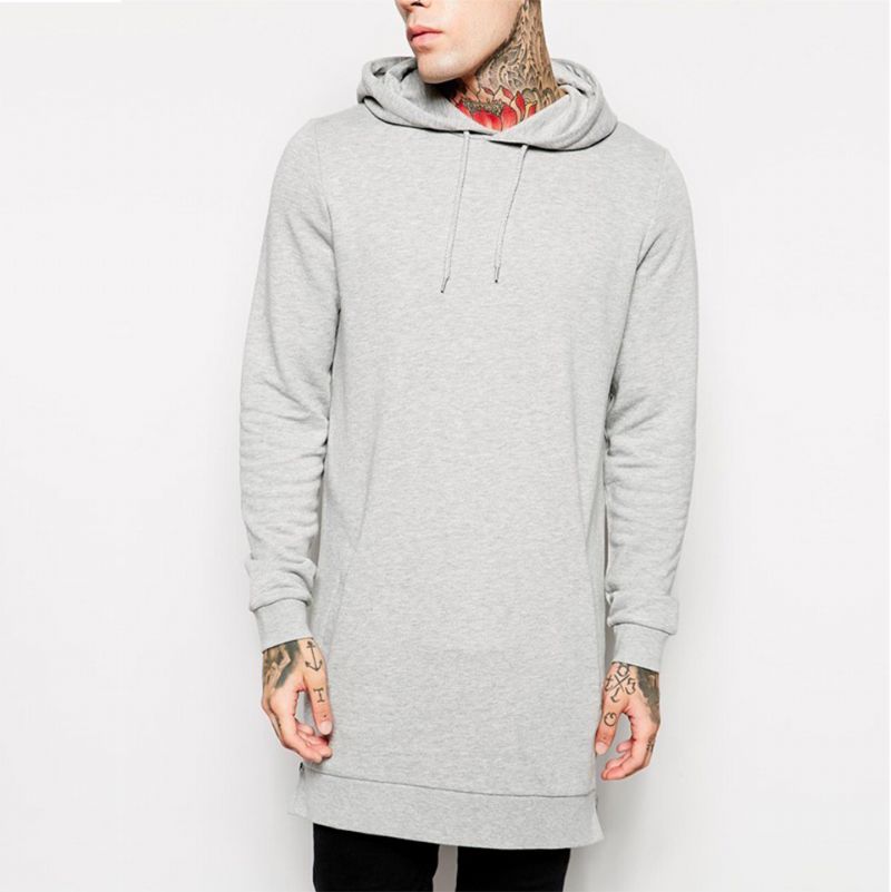 Φλις Χιπ Χοπ Longline Μόδα Hoodie