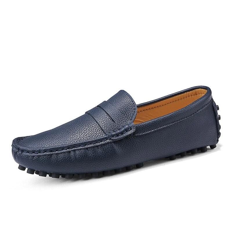 Loafers Ελαφρά Παπούτσια Από Γνήσιο Δέρμα Με Καρφιά