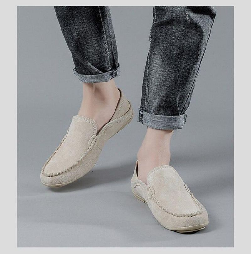 Casual Suede Leather Loafers Ελαφρά Παπούτσια Για Το Καλοκαίρι