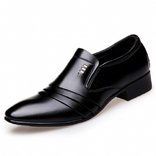 Φόρεμα Loafers Ελαφρά Παπούτσια Pointy Μαύρα Παπούτσια