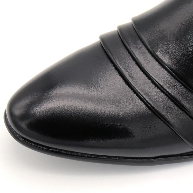 Φόρεμα Loafers Ελαφρά Παπούτσια Pointy Μαύρα Παπούτσια