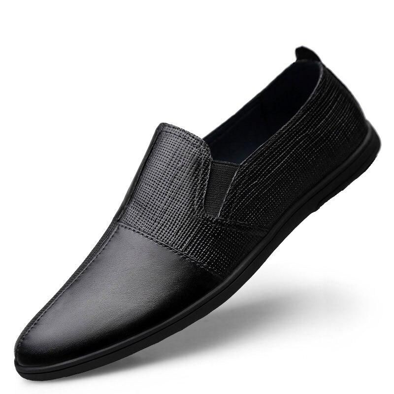 Γνήσιο Δέρμα Flat Καλοκαίρι Loafers Ελαφρά Παπούτσια