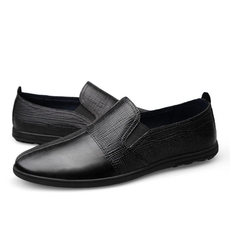 Γνήσιο Δέρμα Flat Καλοκαίρι Loafers Ελαφρά Παπούτσια