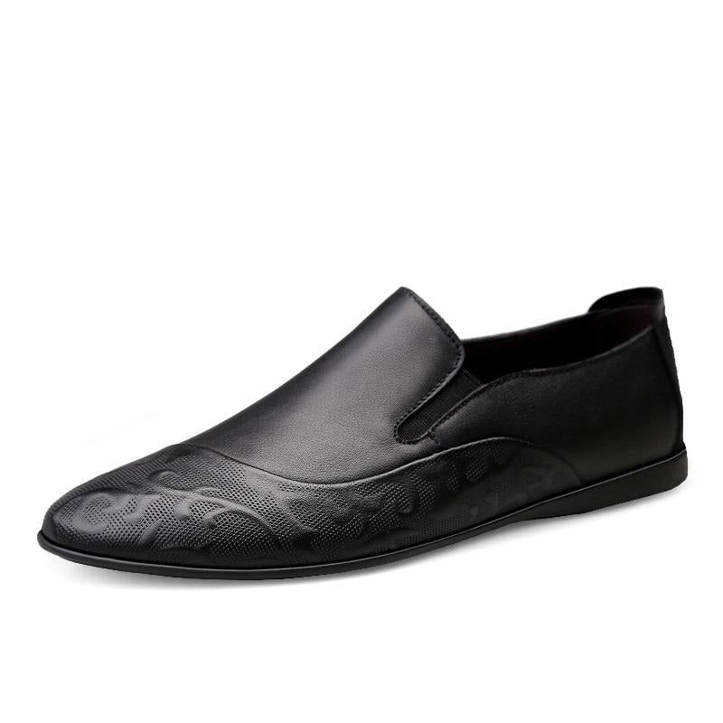 Γνήσιο Δερμάτινο Slip-on Loafers Ελαφρά Παπούτσια