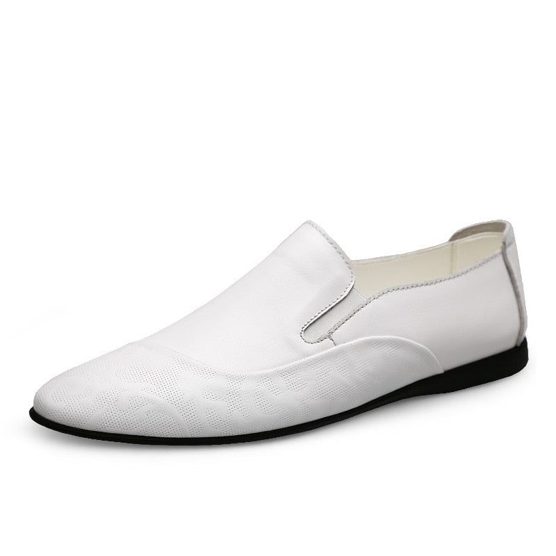 Γνήσιο Δερμάτινο Slip-on Loafers Ελαφρά Παπούτσια