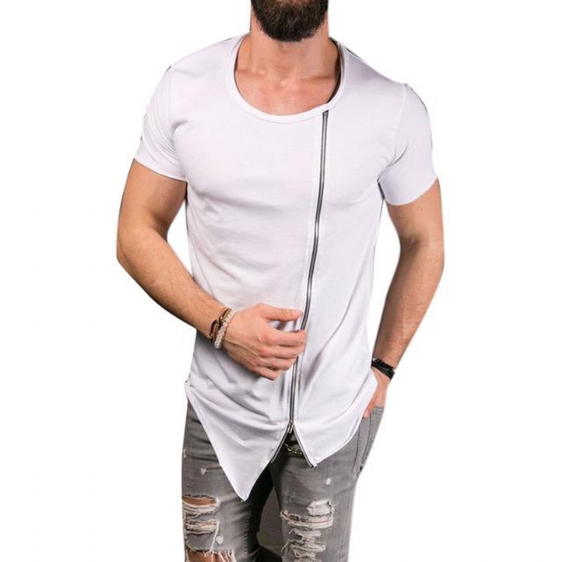 Ασύμμετρο T-shirt Leisure Tee Tops