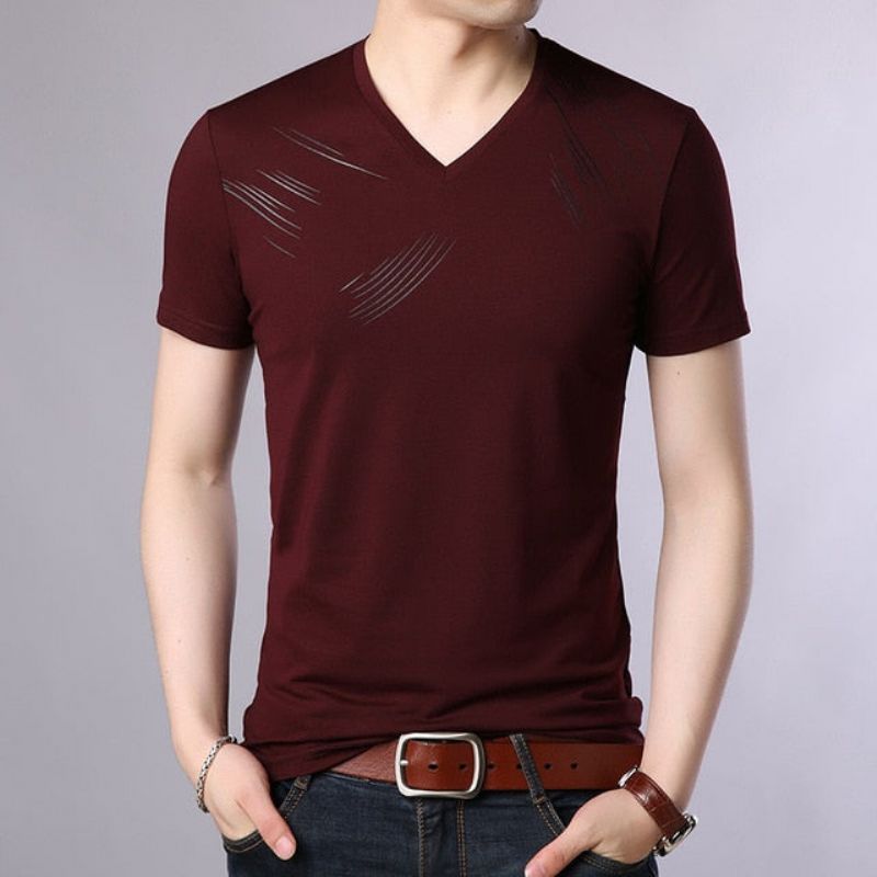 Μόδα Trend Streetwear V Neck Tshirt