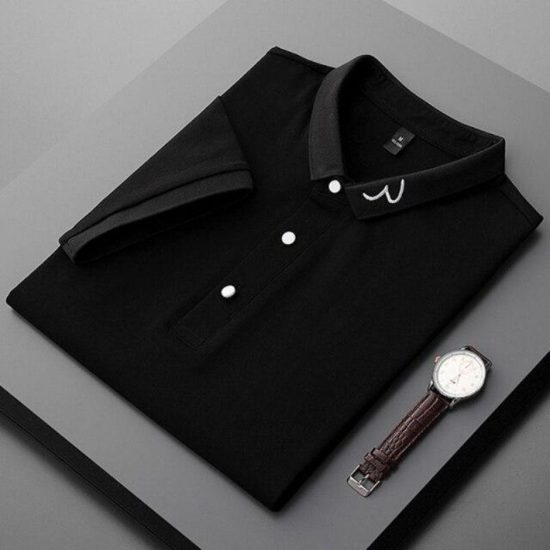 Slim Fit Bamboo Cotton Polo Πουκάμισο