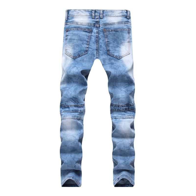 Elasticity Washed Cotton Jeans