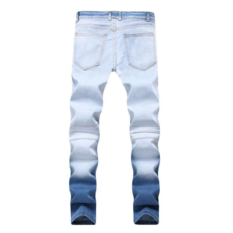 Elasticity Washed Cotton Jeans