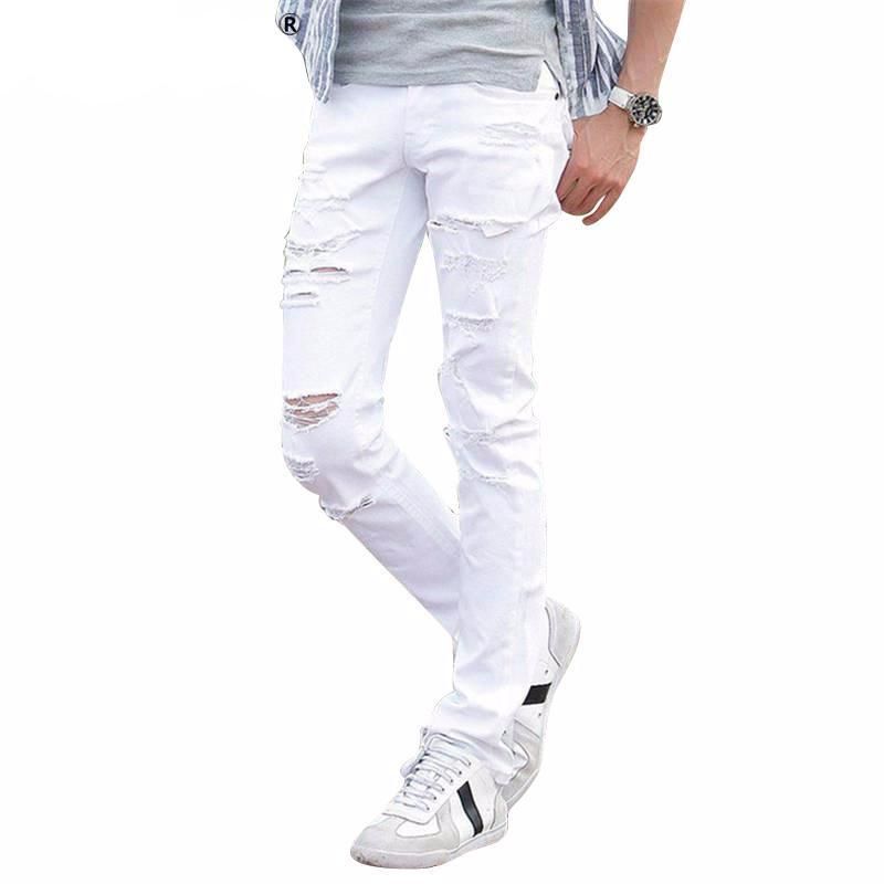 Μόδα White Ripped Jeans