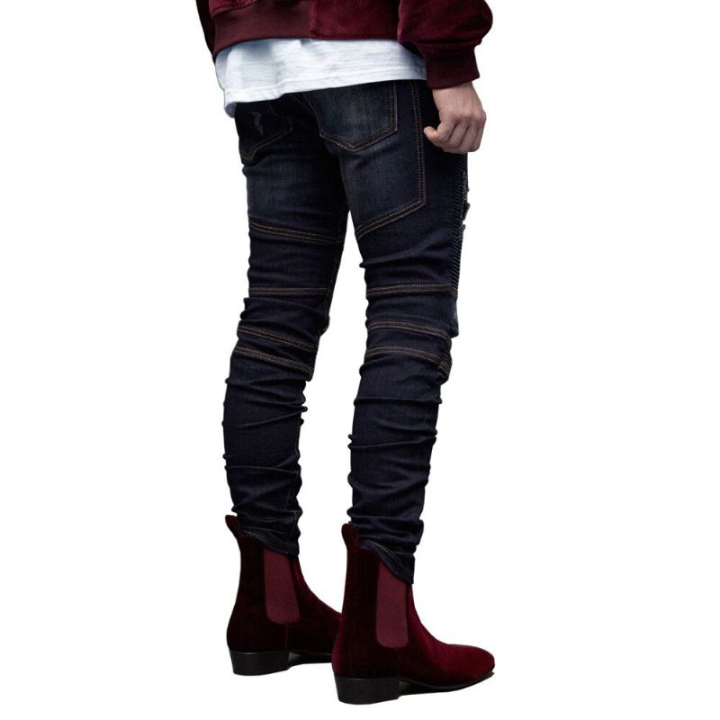 Σκισμένο Biker Jeans