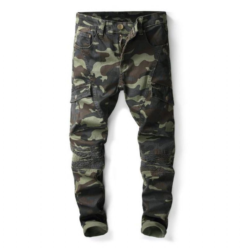 Τζιν Camo Με Πολλές Τσέπες Casual