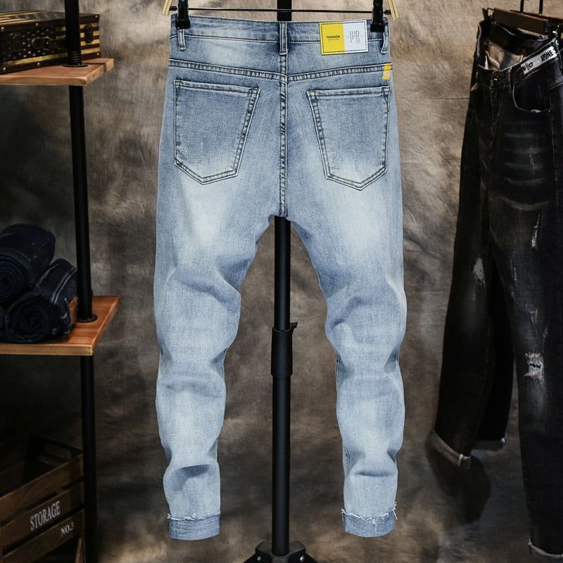 Τζιν Super Skinny Elastic Jogger Μέχρι Τον Αστράγαλο